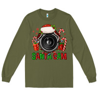 Army Green santa cam Long Sleeve Tee - FaDigitalArtStudio