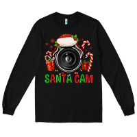 Black santa cam Long Sleeve Tee - FaDigitalArtStudio