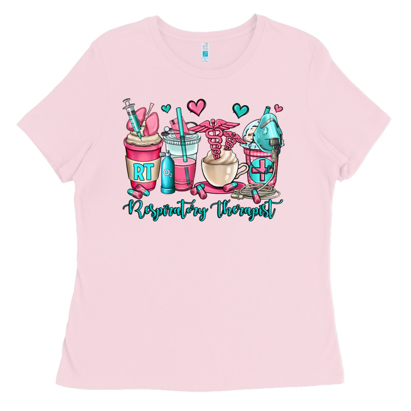 Rt Respiratory Therapist Coffee Cups Ladies Tee by OliviaCreatesArt | Teevron