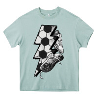 Arona Lightning bolt Soccer Heavy Core Tee - HowdyJamesFarm