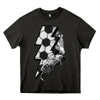 Asphalt Lightning bolt Soccer Heavy Core Tee - HowdyJamesFarm