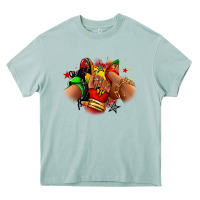 Arona Juneteenth sneaker and heel afro woman Heavy Core Tee - RanaPortraitStore