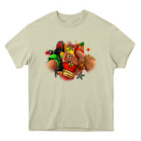 Mossy Juneteenth sneaker and heel afro woman Heavy Core Tee - RanaPortraitStore