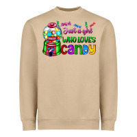 Just A Girl Who Loves Candy Heavyweight Sweatshirt | Teevron
