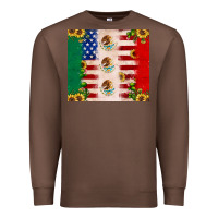 Chestnut American flag mexico flag sunflower cactus Premium Sweatshirt - JahusDesignShop