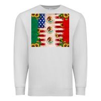 Dove Grey American flag mexico flag sunflower cactus Premium Sweatshirt - JahusDesignShop