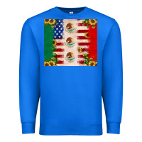 True Royal American flag mexico flag sunflower cactus Premium Sweatshirt - JahusDesignShop