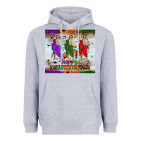 Heather Grey san judas happy  hallothanksmas Heavyweight Hoodie - JahusDesignShop