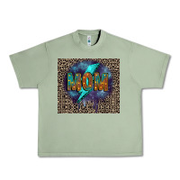 Oil Green Leopard mom Urban Heavy Tee - FaDigitalArtStudio