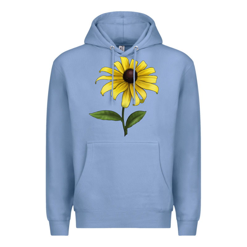 Black Eyed Susan Flower Illustrations Premium Hoodie by LillyAllenDesigns | Teevron