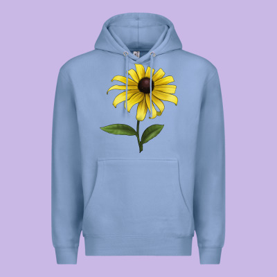 Black Eyed Susan Flower Illustrations Premium Hoodie Designed By Lillyallendesigns
