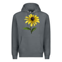 Rock Black Eyed Susan Flower Illustrations Premium Hoodie - LillyAllenDesigns