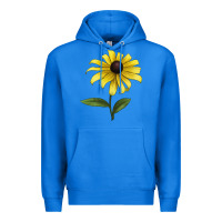 True Royal Black Eyed Susan Flower Illustrations Premium Hoodie - LillyAllenDesigns