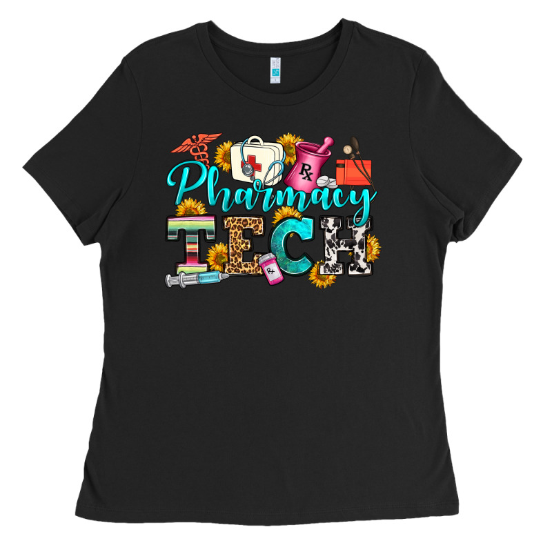 Pharmacy Tech Ladies Tee by OliviaCreatesArt | Teevron