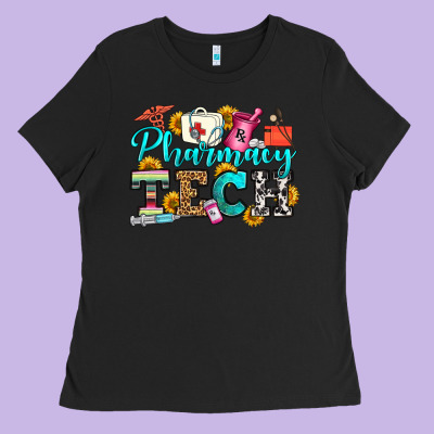 Pharmacy Tech Ladies Tee Designed By Oliviacreatesart