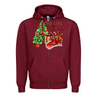 Burgundy Cowgirl Christmas Zipper Hoodie - AdoDesignShop