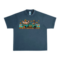 Midnight Navy western animals truck Urban Heavy Tee - Jasminsmagicworld