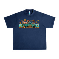 Navy western animals truck Urban Heavy Tee - Jasminsmagicworld
