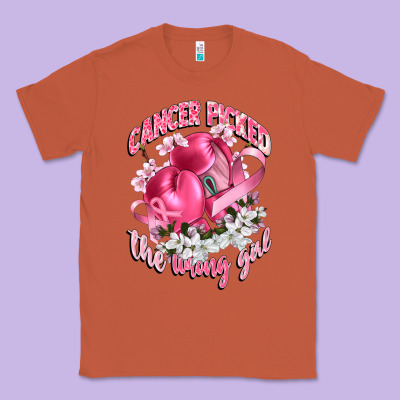 Cancer Picked The Wrong Girl Classic Tee Designed By Cowgirlartshop