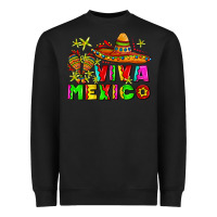 Black viva mexico Heavyweight Sweatshirt - AdoDesignShop
