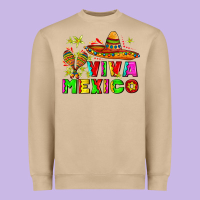 Viva Mexico Heavyweight Sweatshirt Designed By Adodesignshop