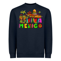Navy viva mexico Heavyweight Sweatshirt - AdoDesignShop