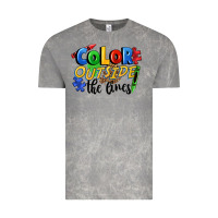 Cloud Rock Color outside the lines Vintage Tee - FaDigitalArtStudio