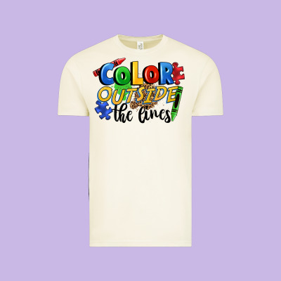 Color Outside The Lines Vintage Tee Designed By Fadigitalartstudio
