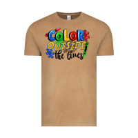 Vintage Camel Color outside the lines Vintage Tee - FaDigitalArtStudio