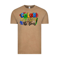 Vintage Coffee Color outside the lines Vintage Tee - FaDigitalArtStudio
