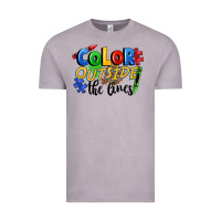 Vintage Zinc Color outside the lines Vintage Tee - FaDigitalArtStudio