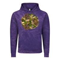 Cloud Purple camouflage and leopard patch  2 Vintage Hoodie - BundleAndBundleShop