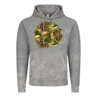 Cloud Rock camouflage and leopard patch  2 Vintage Hoodie - BundleAndBundleShop