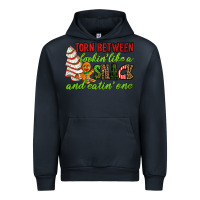 Navy Torn between lookin' like a snack and eatin' one Urban Hoodie - RanaPortraitStore