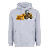 Heather Grey bulldozer Heavyweight Hoodie - JahusDesignShop