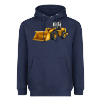 Navy bulldozer Heavyweight Hoodie - JahusDesignShop