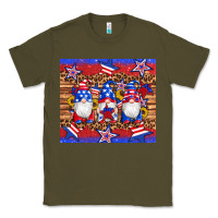 Army Green american flag gnomes star leopard glitter tumbler Classic Tee - Artiststas