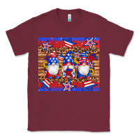 Burgundy american flag gnomes star leopard glitter tumbler Classic Tee - Artiststas