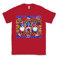 Red american flag gnomes star leopard glitter tumbler Classic Tee - Artiststas