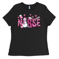 Nurse Pink Christmas Ladies Tee | Teevron