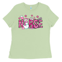 Matcha nurse pink christmas Ladies Tee - OliviaCreatesArt