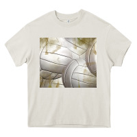 Cream distressed volleyball pattern Heavy Core Tee - TumblerDesignByShophia