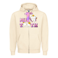 Sandshell my first tooth with teeth for girls Zipper Hoodie - AdoDesignShop
