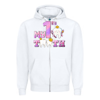 White my first tooth with teeth for girls Zipper Hoodie - AdoDesignShop