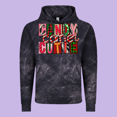 Candy Cane Cutie Vintage Hoodie Designed By Fadigitalartstudio