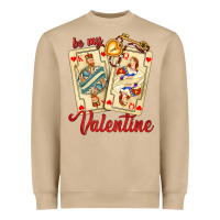 Mushroom be my valentine with playing cards and key Heavyweight Sweatshirt - AdoDesignShop