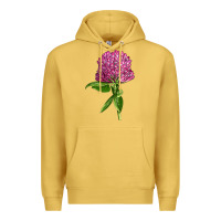 Antique Gold Red Clover Illustrations Premium Hoodie - LillyAllenDesigns