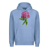 Colony Blue Red Clover Illustrations Premium Hoodie - LillyAllenDesigns