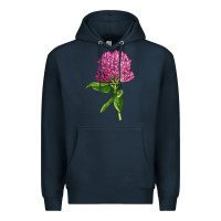 Navy Red Clover Illustrations Premium Hoodie - LillyAllenDesigns
