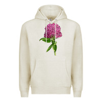 Oatmeal Heather Red Clover Illustrations Premium Hoodie - LillyAllenDesigns